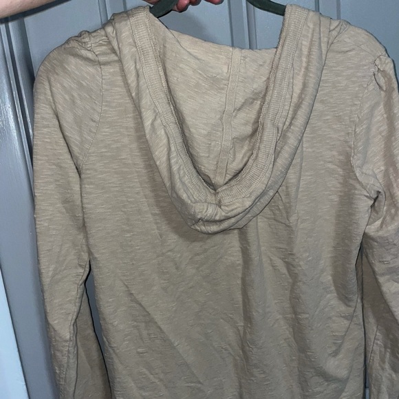 Tan Low Cut Hooded Top. MUST BE BUNDLED - Picture 3 of 7